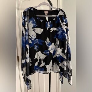 Chico's Black Top and Palazzo pants set NWOT